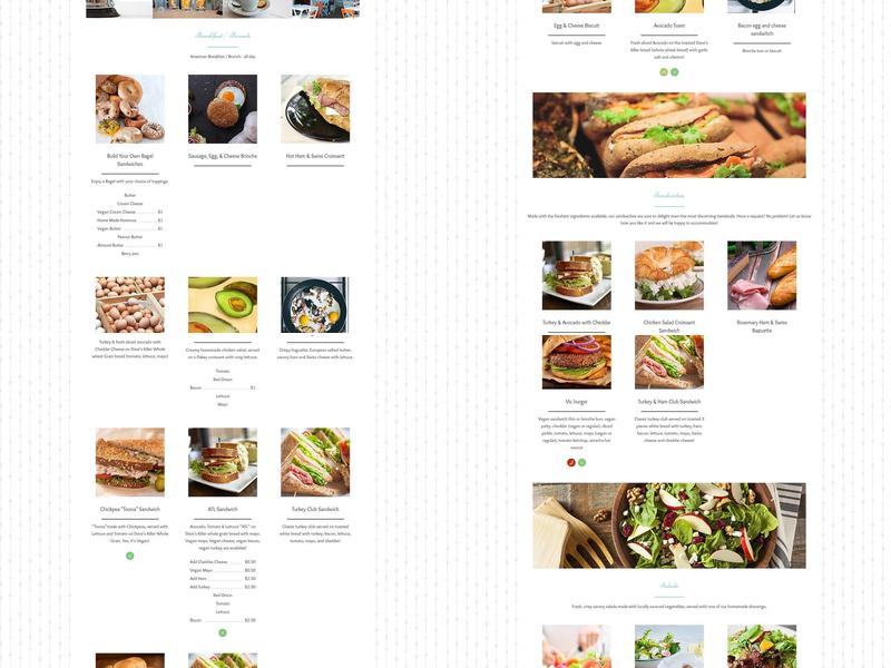 Antoinette's Cafe Menu