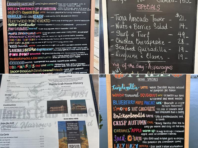 Harris Crab House Menu