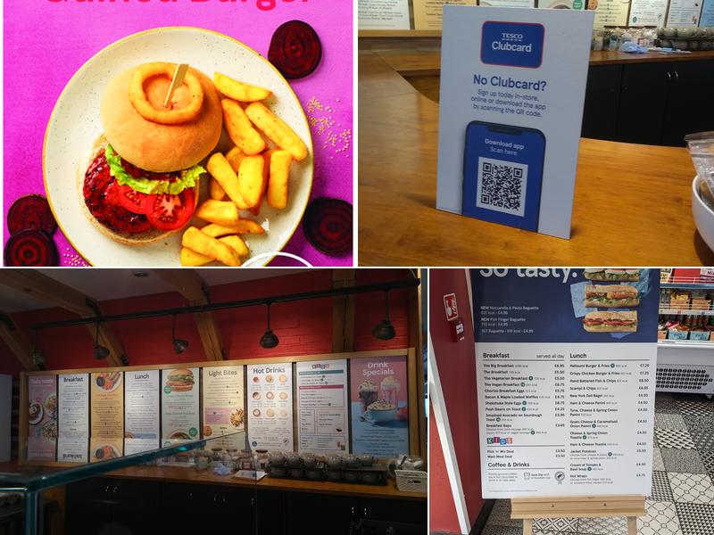 Tesco Cafe Menu