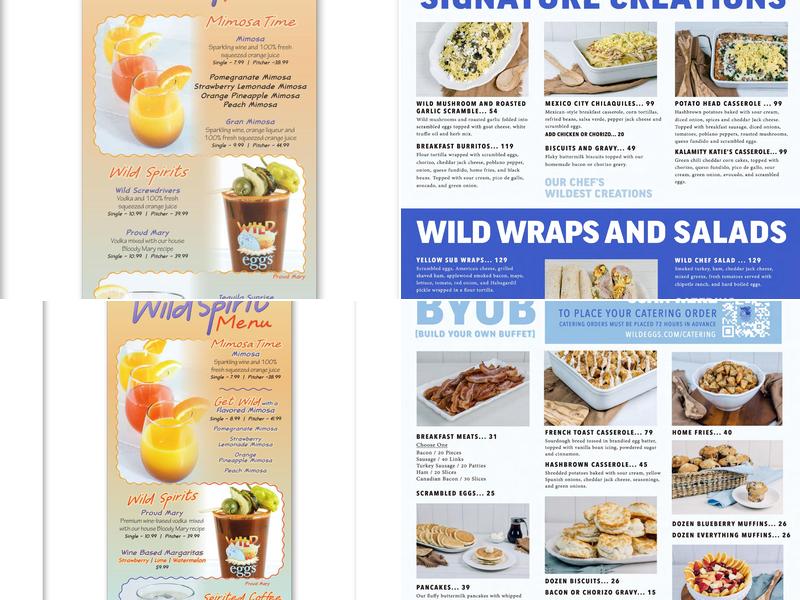 Wild Eggs Menu