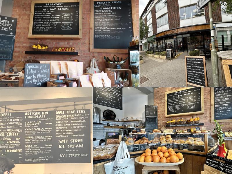 Colombia Coffee Roasters. Menu