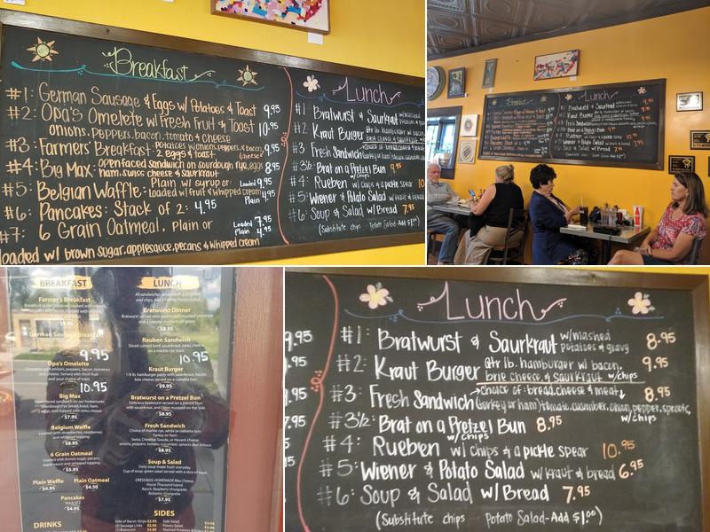 Das Café Menu