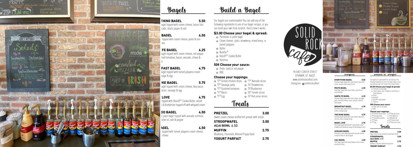 Solid Rock Cafe Menu