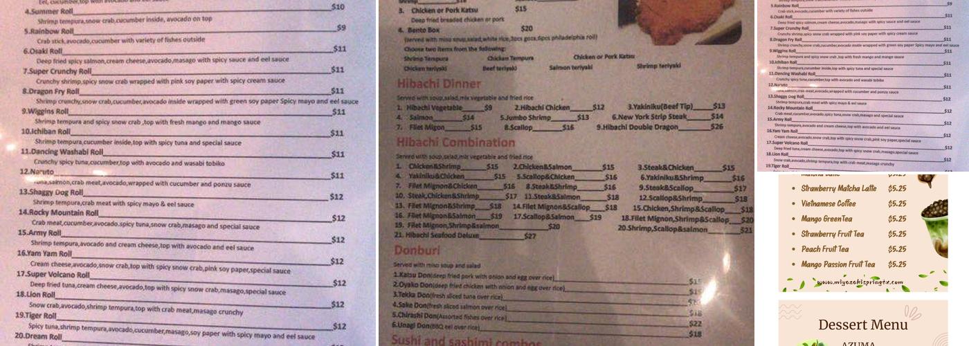 Miyazaki Menu