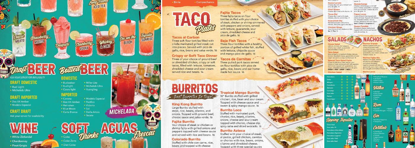 Rancho Grande Mexican Grill & Cantina Menu