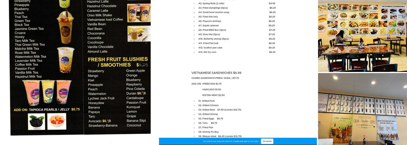 Royal Tea Cafe - Teahouse & Sandwich Menu