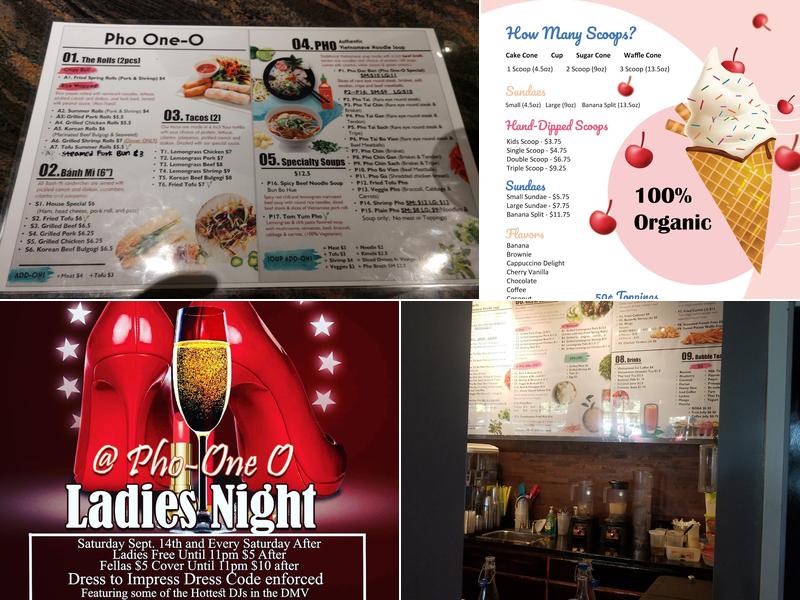 Pho One-O Menu