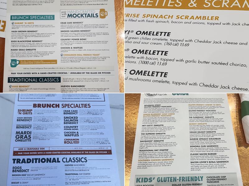 Another Broken Egg Cafe Menu