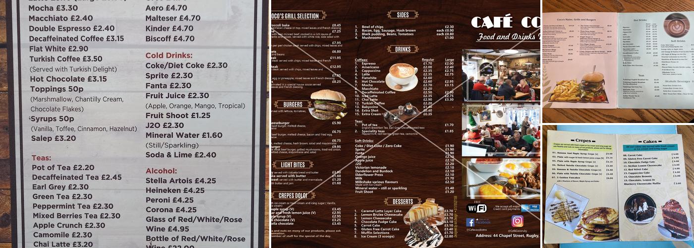 Café Coco Restaurant Menu