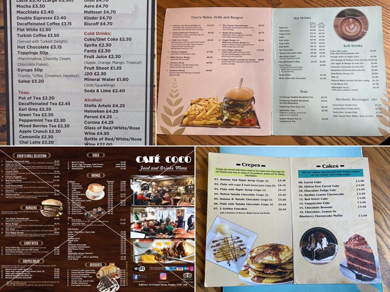 Café Coco Restaurant Menu