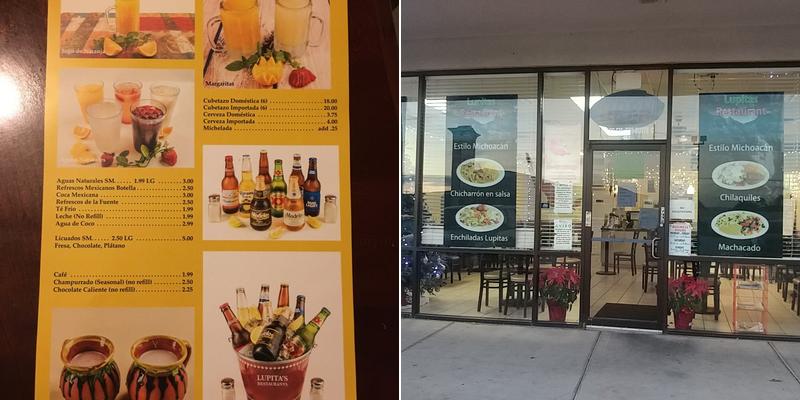 Lupita's Menu