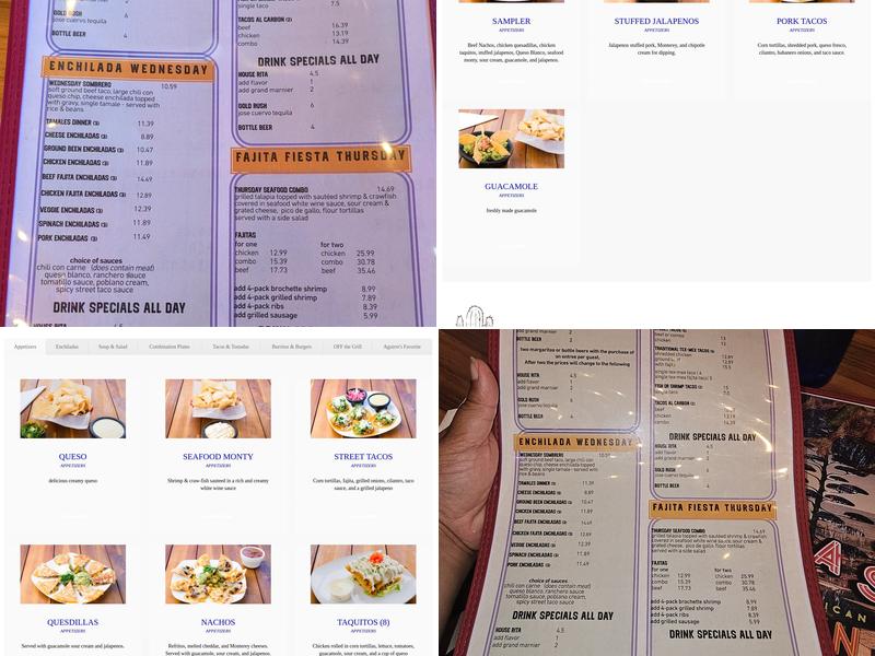 Cenas Kitchen Menu