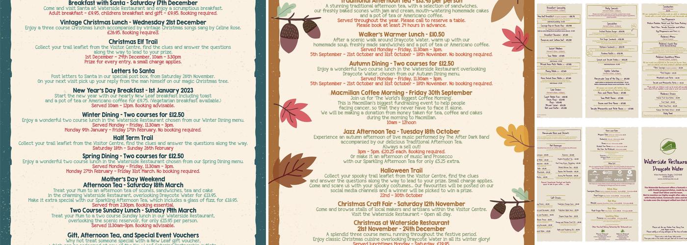 Draycote Water - Waterside Restaurant Menu