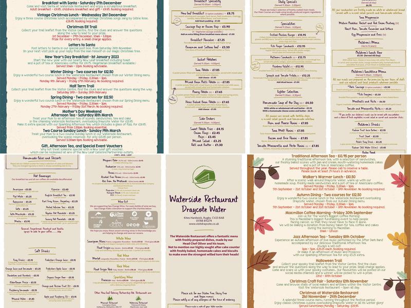 Draycote Water - Waterside Restaurant Menu