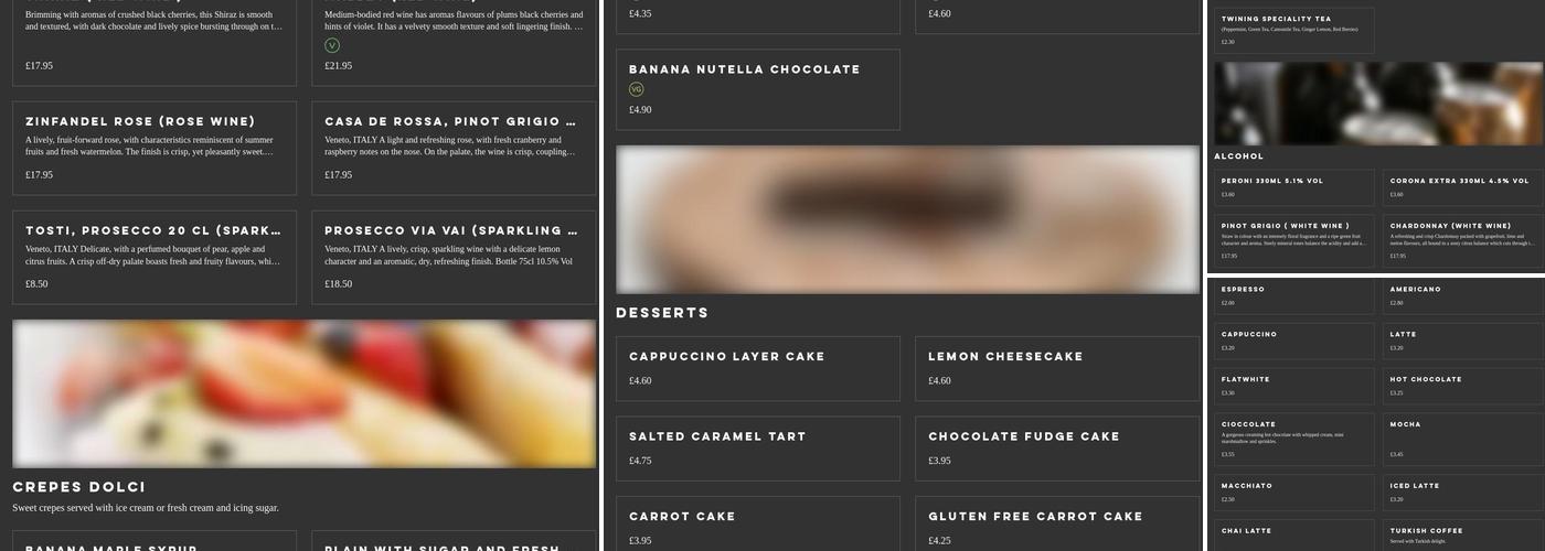 Chicco Di Caffe Menu