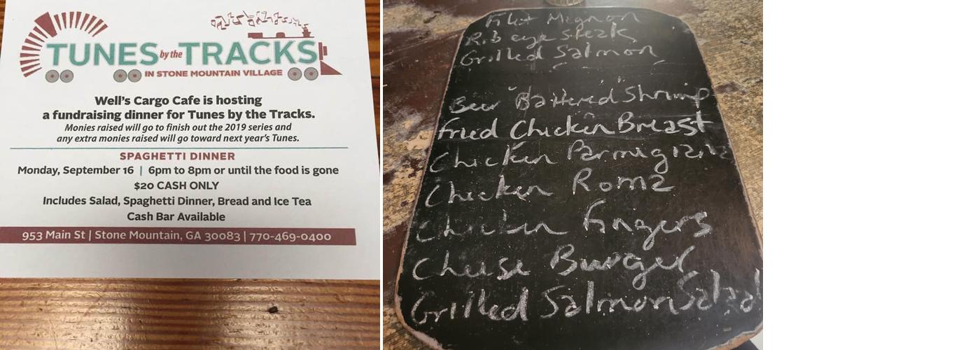 Wells Cargo Cafe Menu