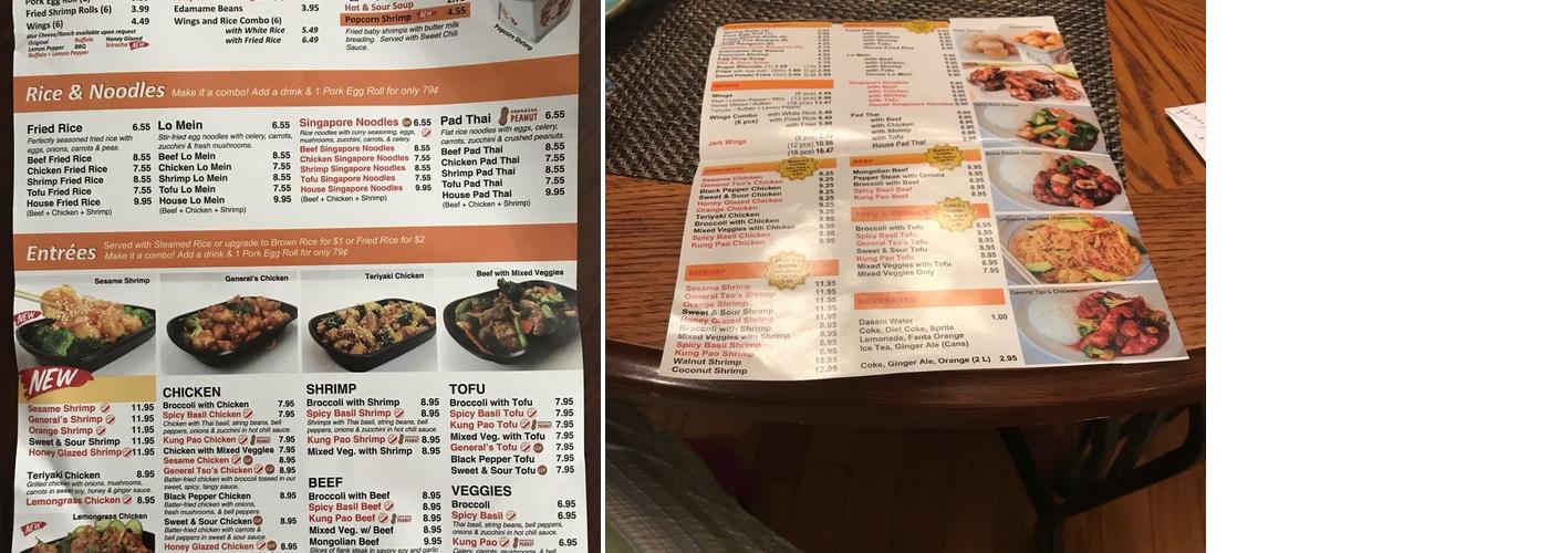 Rice Box Menu
