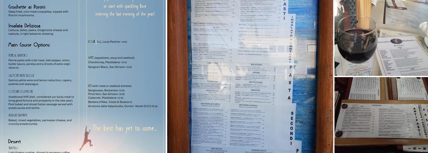 Sausalito SeaHorse Menu