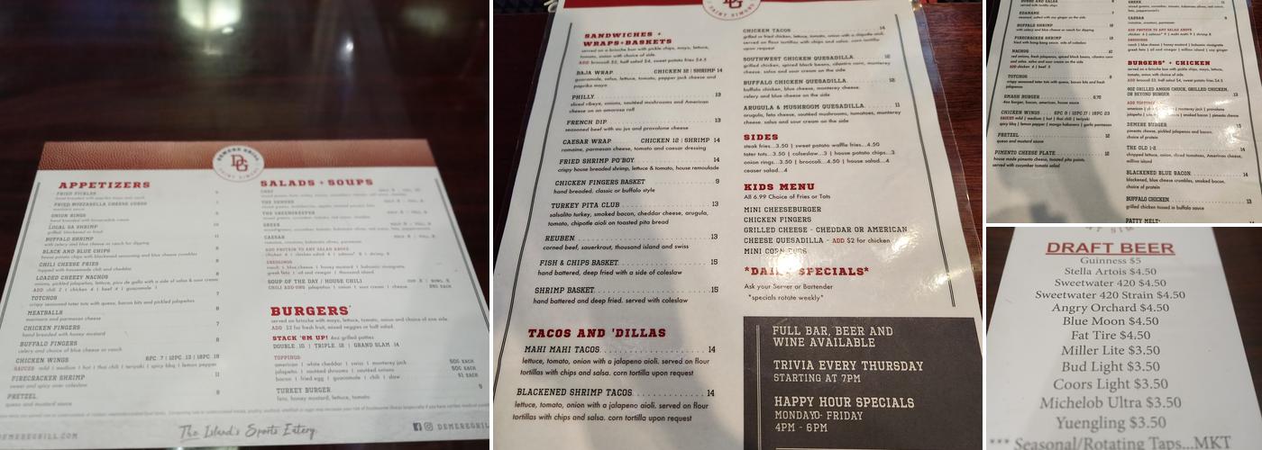 L.O.T. Menu