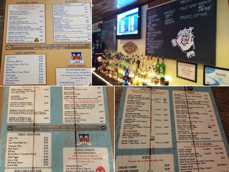 Catch 228 Menu