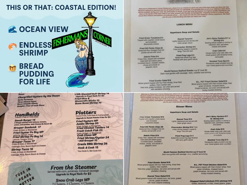 Fisherman's Corner Menu