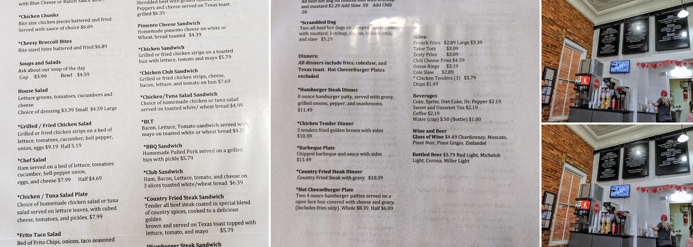 Buffalo Cafe at the Old Bank Menu