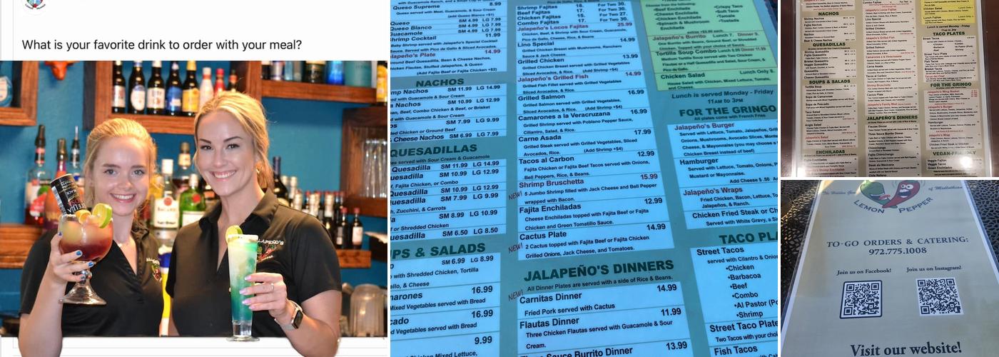 Jalapenos Lemon Pepper Menu