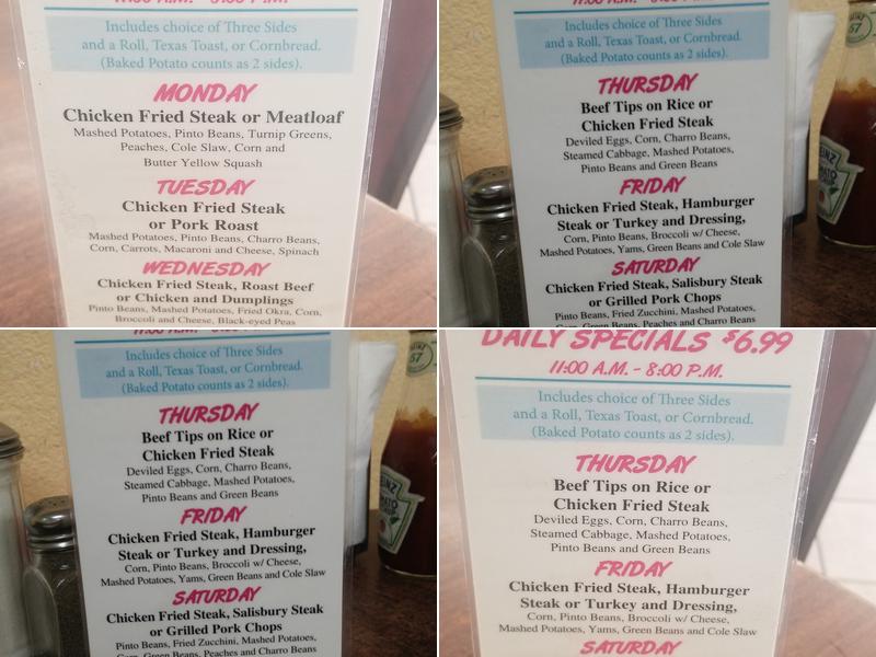 Cancuns of Red Oak Menu