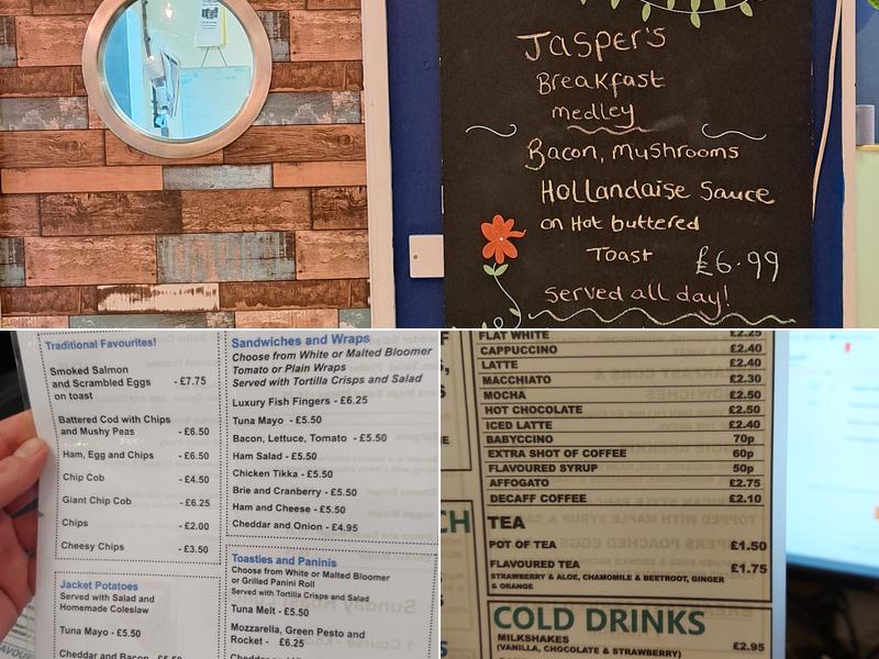 Jaspers Cafe Menu
