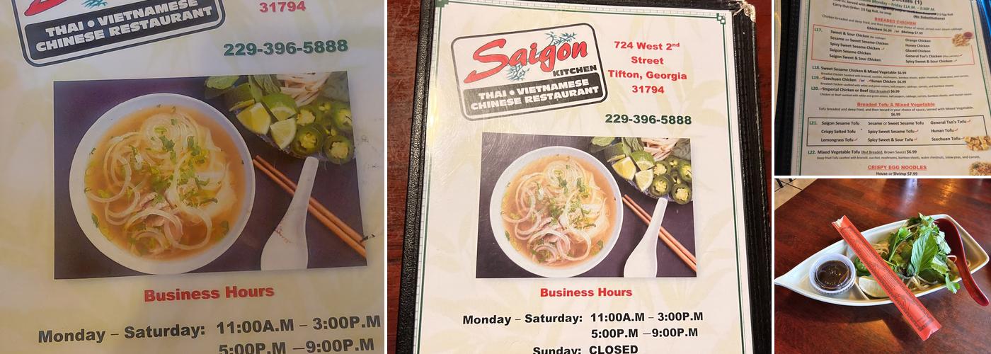 Saigon Kitchen Tifton Menu