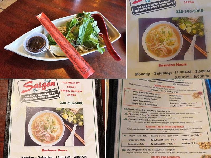 Saigon Kitchen Tifton Menu