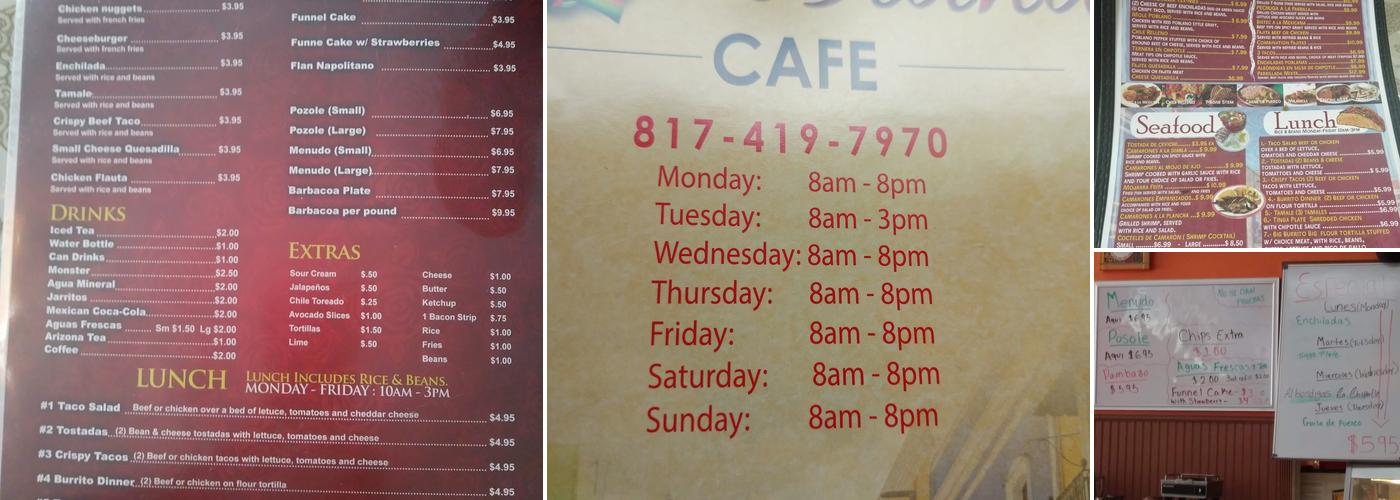 La Poblana Cafe Menu