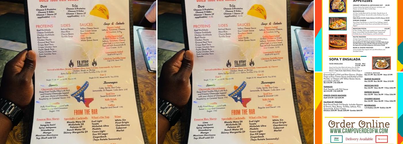 Campo Verde Menu