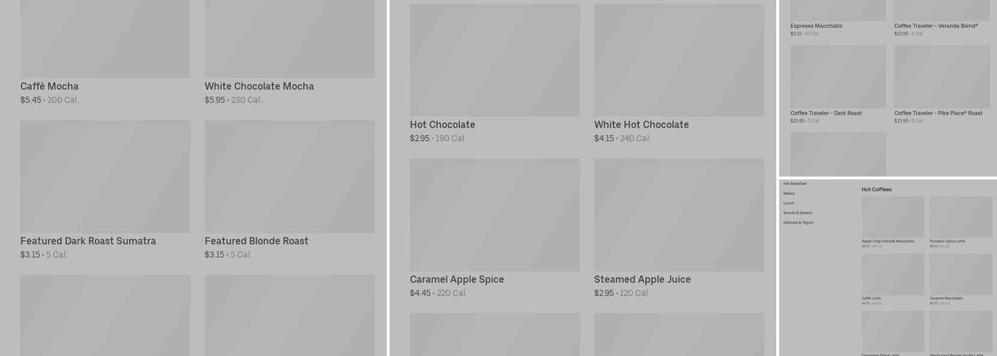 Starbucks Menu