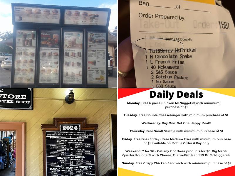 McDonald's Menu