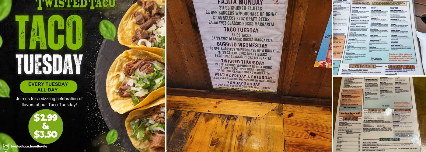 Twisted Taco Menu