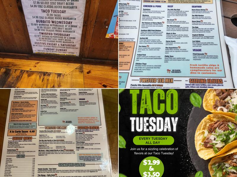 Twisted Taco Menu