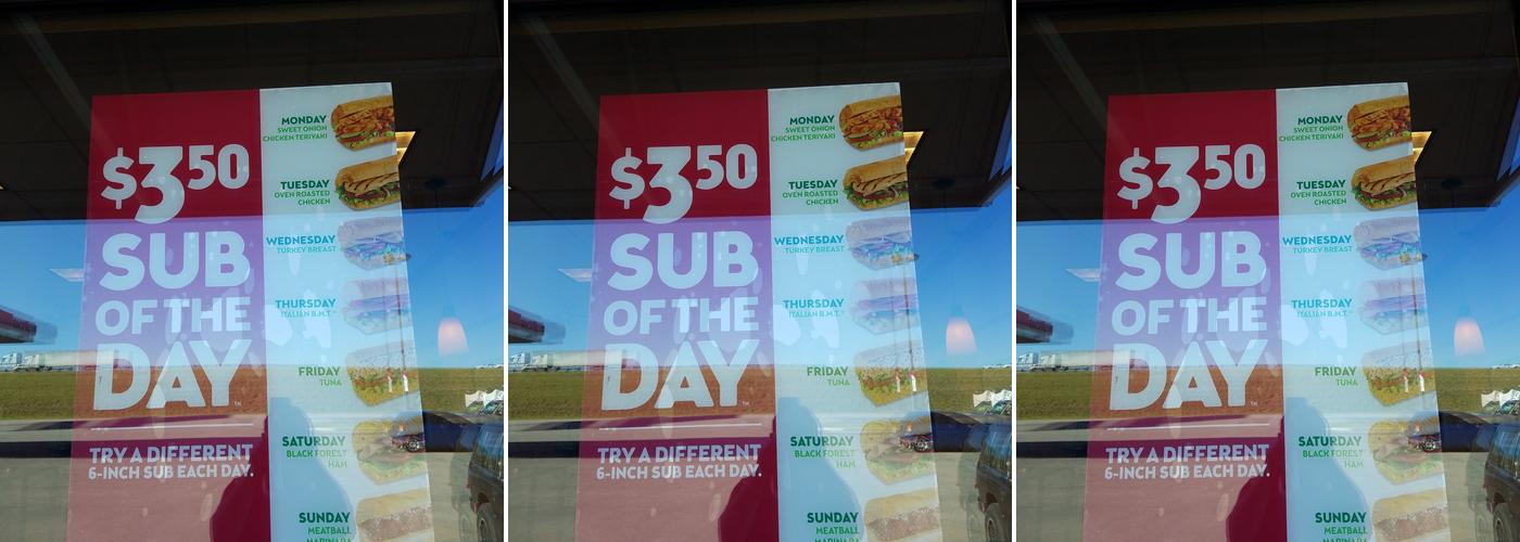 Subway Menu