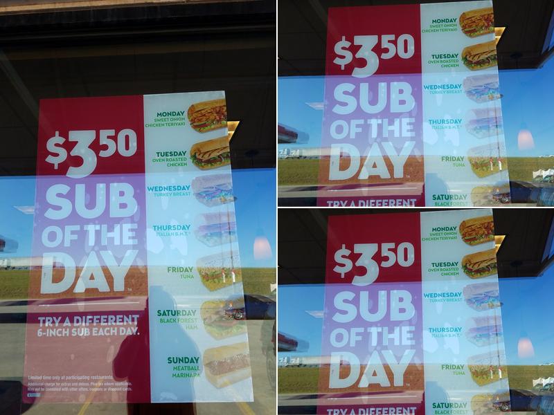 Subway Menu