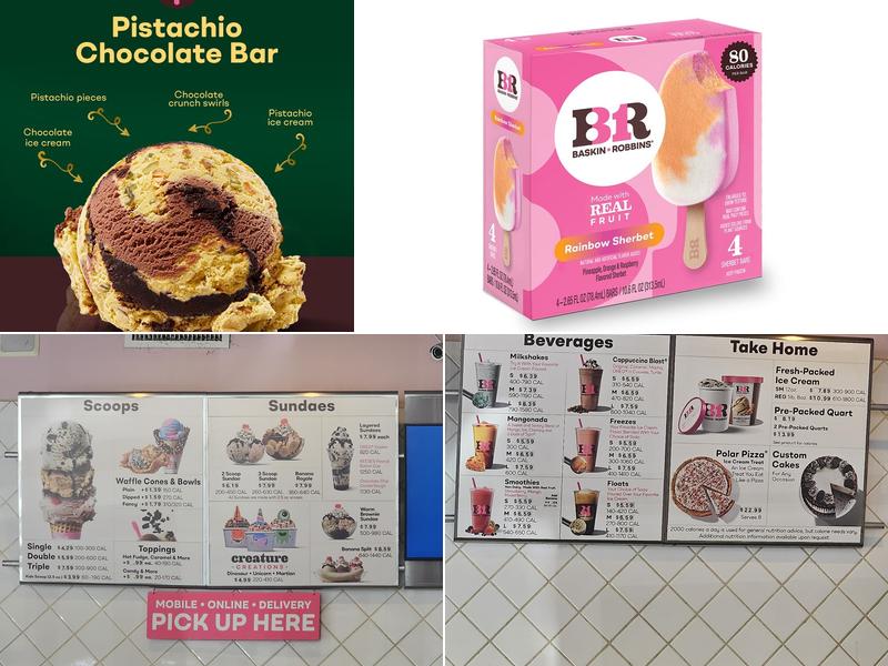 Baskin-Robbins Menu