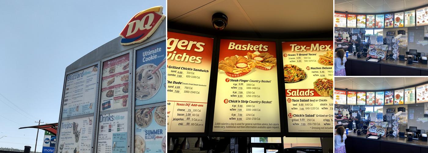 Dairy Queen Menu