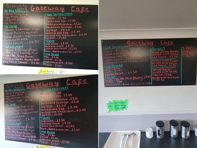 Gateway Cafe Menu