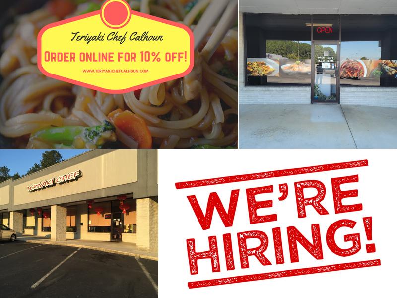 Teriyaki Chef 474 Red Bud Rd NE, Calhoun