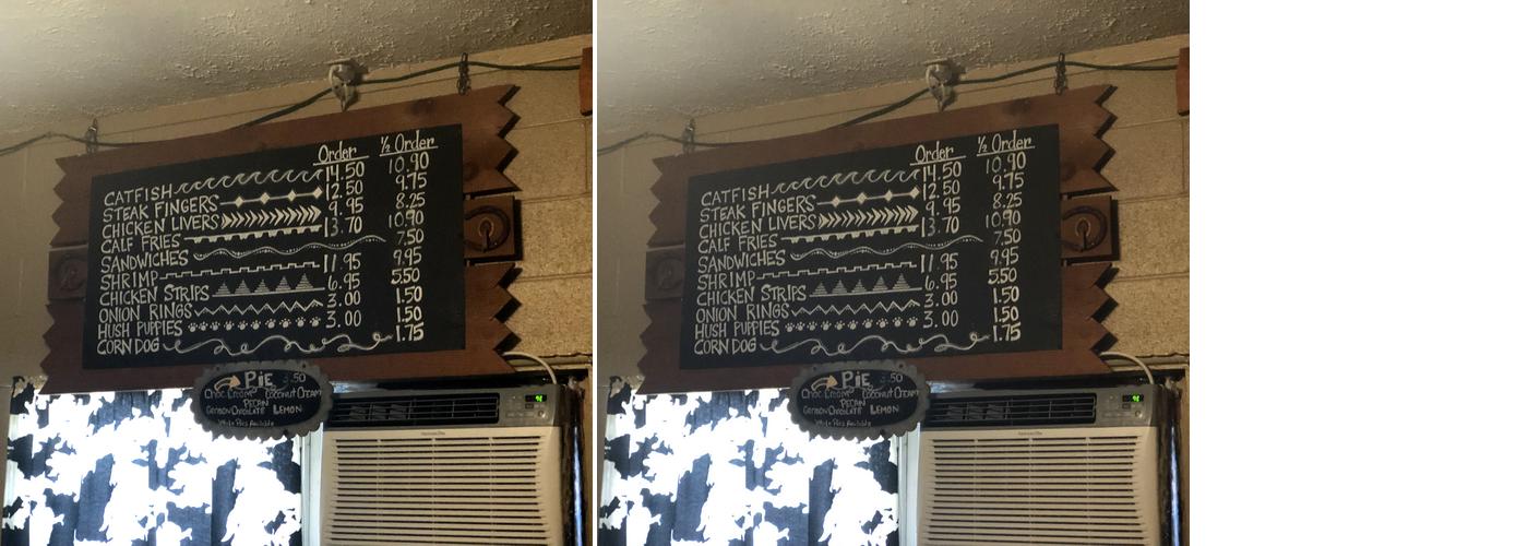 Doug's Peach Orchard Menu