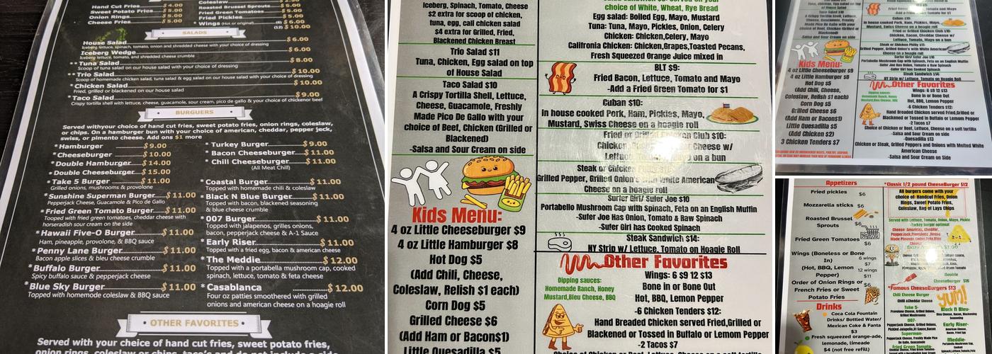 Zuzu's Menu