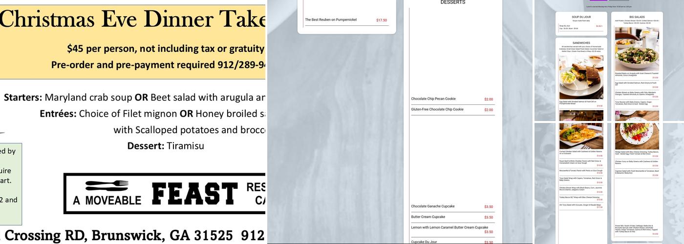 A Moveable Feast Menu