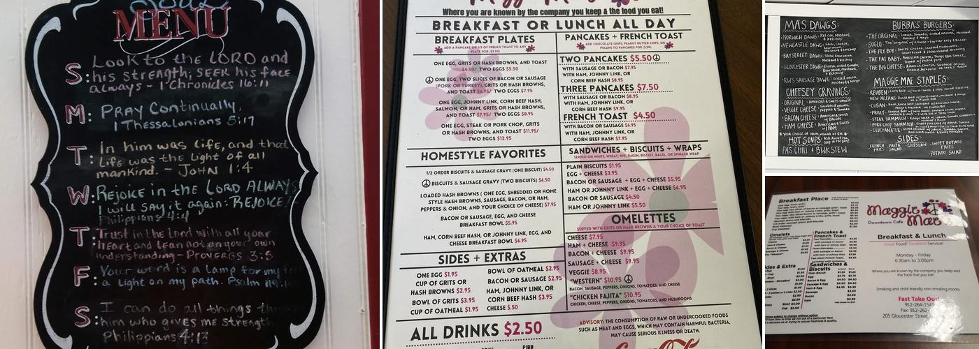 Maggie Mae's Menu