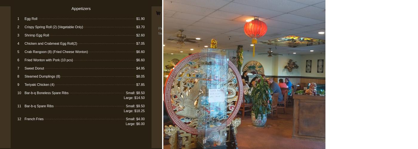 Fortune House Chinese Restaurant Menu