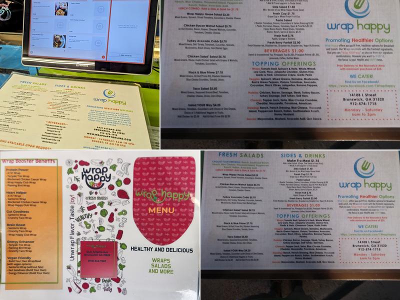 Wrap Happy Menu