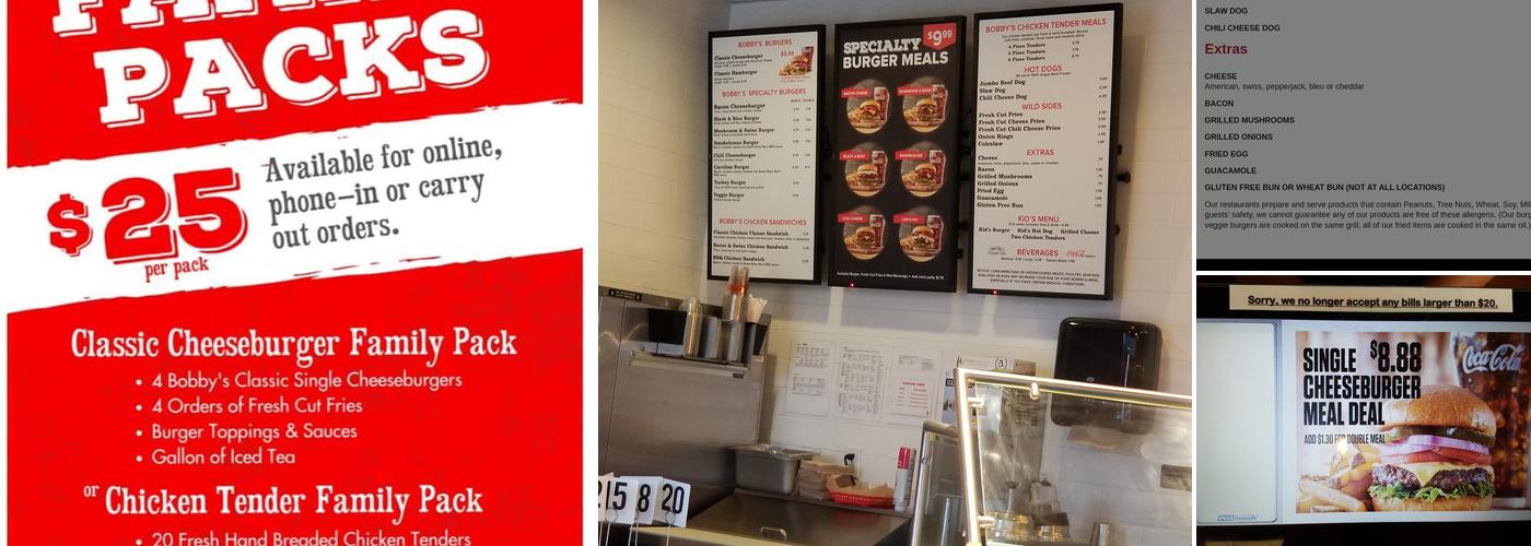 Cheeseburger Bobby's Menu